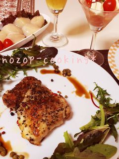 バレンタインにチキンのカリッとハーブ焼き-レシピのメイン写真
