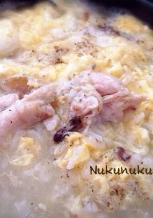 おうち参鶏湯(サムゲタン)からのぉ〜雑炊-レシピのメイン写真