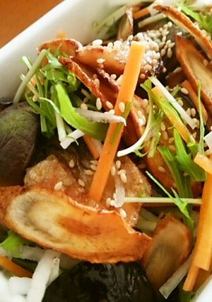 ナスと甘辛あじのシャキシャキ野菜和え！-レシピのメイン写真
