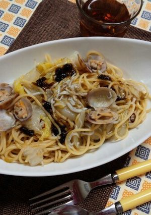 やみつき♡ 白菜と海の幸のパスタ♡-レシピのメイン写真