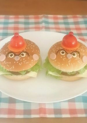 キャラパン!!ハンバーガーキッド-レシピのメイン写真