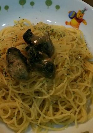 牡蠣のアヒージョリメイク！ペペロンチーノ-レシピのメイン写真