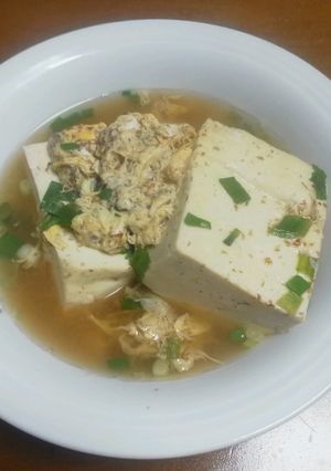 島豆腐の卵とじ鰹だし煮-レシピのメイン写真