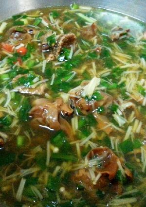 ニラとつぶがいとエノキのあんかけスープ-レシピのメイン写真