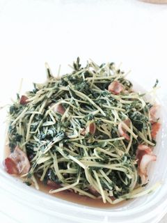 豆苗のベーコンガーリック炒め-レシピのメイン写真