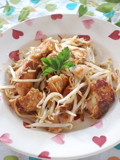 柔らか鶏むね肉ともやしの節約炒め♪-レシピのメイン写真