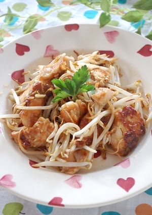 柔らか鶏むね肉ともやしの節約炒め♪-レシピのメイン写真