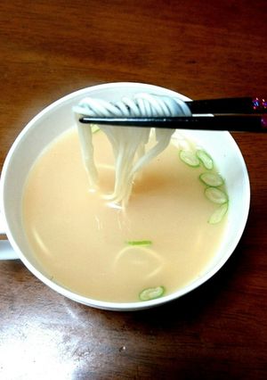 素麺で？！博多ラーメン風の細麺！-レシピのメイン写真