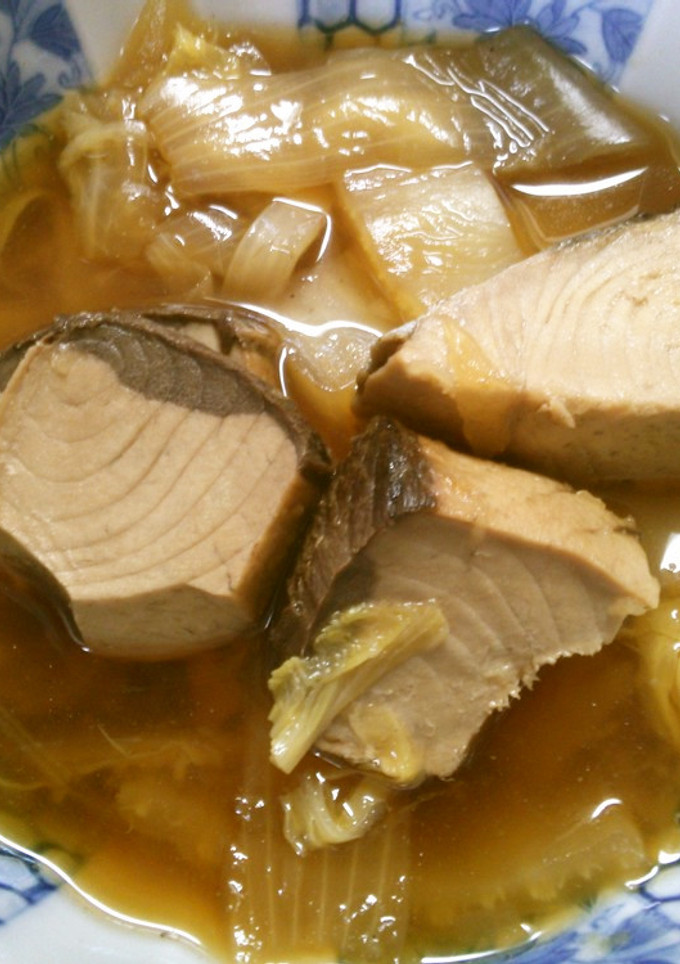 和食 たっぷり白菜と 鰹 玉ねぎの 煮物-レシピのメイン写真
