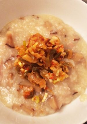 ピリ辛トッピングの中華粥（離乳食も）-レシピのメイン写真