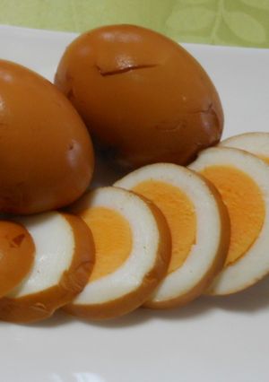 ゆず塩風味　紅茶煮卵-レシピのメイン写真