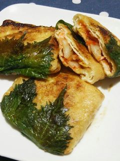 油揚げのキムチーズ挟み焼き-レシピのメイン写真