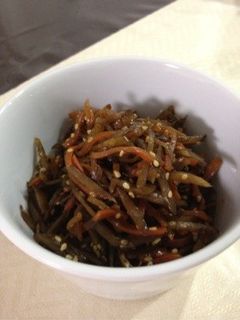 きんぴらごぼう お弁当にも-レシピのメイン写真