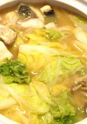 ボラの味噌生姜鍋-レシピのメイン写真