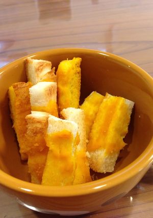 ☆離乳食☆ カボチャパンスティック-レシピのメイン写真