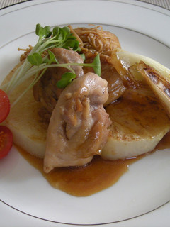 下ゆでした大根と鶏肉のソテーかば焼き風-レシピのメイン写真