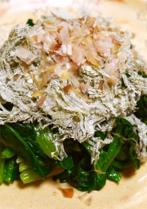 旨い♪ほうれん草のとろろ昆布-レシピのメイン写真