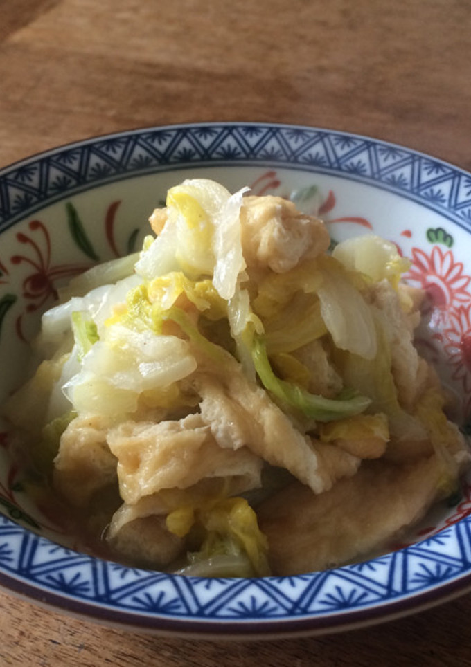白菜と揚げ煮-レシピのメイン写真