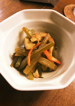 佃煮より簡単★茎ワカメキンピラ★-レシピのメイン写真