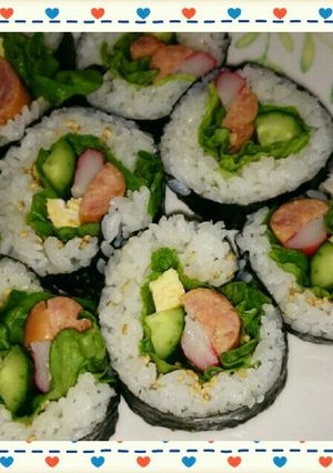 ソーセージの海苔巻き 恵方巻-レシピのメイン写真