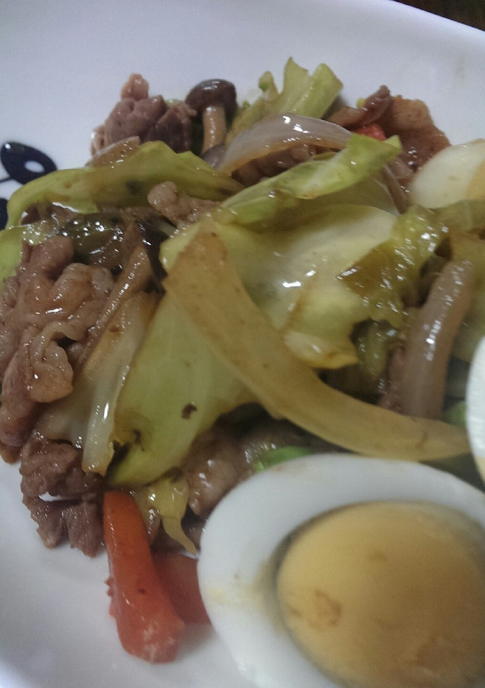 ゆで卵と野菜たっぷり回鍋肉◆-レシピのメイン写真