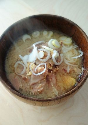 エコ?!お味噌汁☆具材は鰹節と卵♪-レシピのメイン写真