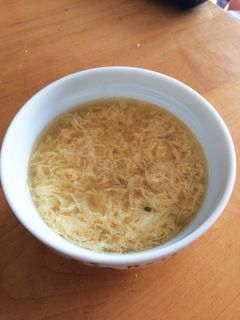 うどんの素で中華風ふわふわ卵スープ-レシピのメイン写真