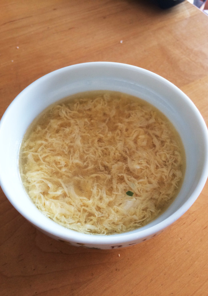 うどんの素で中華風ふわふわ卵スープ-レシピのメイン写真