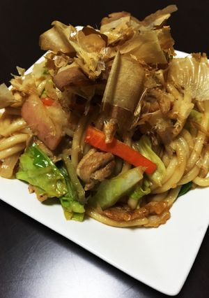 ランチ！美味しいふんわり仕立ての焼うどん-レシピのメイン写真