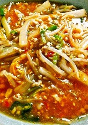 ★節約＆簡単！鶏ひき肉と白菜もやし麻婆★-レシピのメイン写真