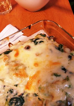 ほうれん草の豆乳グラタン 幼児食にも♡-レシピのメイン写真