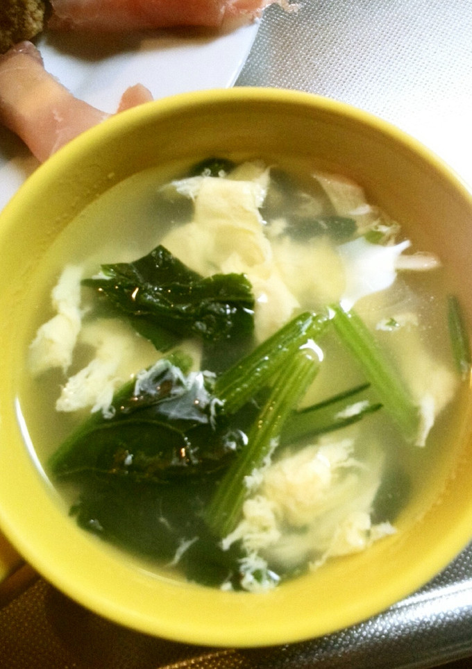 簡単!!ふわふわ玉子のほうれん草スープ-レシピのメイン写真