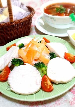 簡単に自家製鶏ハム＊安価な鶏胸肉で＊-レシピのメイン写真