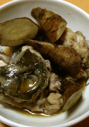 ゴボウとチヌ(クロダイ)のあら煮-レシピのメイン写真