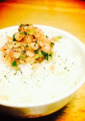 何杯でもいける！ネギ明太子ご飯-レシピのメイン写真