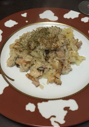 うまい！ホタテとカツオの白ワインリゾット-レシピのメイン写真
