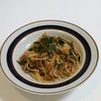 色は悪いが味は良い♡長ねぎパスタ