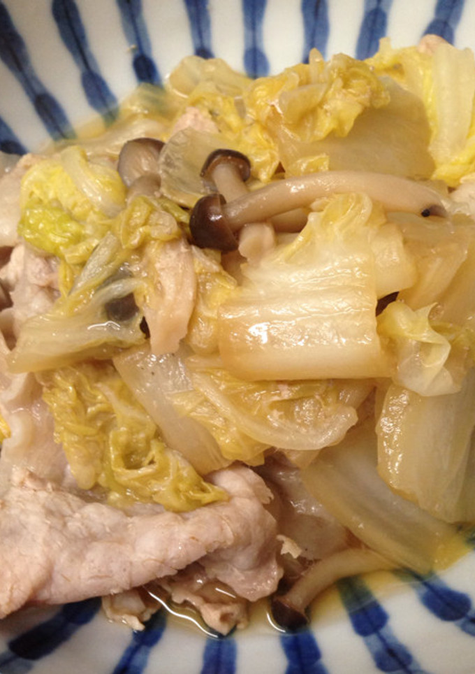 簡単！定番！白菜と豚肉の蒸し煮-レシピのメイン写真