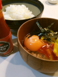ピリ旨☆スパイシー納豆!-レシピのメイン写真