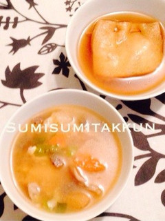 長芋とおからの巾着汁♡-レシピのメイン写真