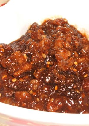 ご飯が止まらない!!残り肉の肉味噌♪-レシピのメイン写真