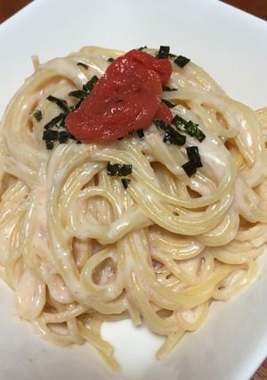 自己流☆辛子明太子クリームパスタ-レシピのメイン写真