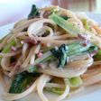 ☆塩辛と小松菜のクリームパスタ☆