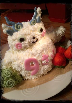 コマさん立体ケーキ-レシピのメイン写真