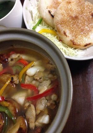 御飯で食べる簡単土鍋アヒージョ-レシピのメイン写真
