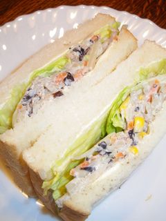 おひとりさまのごぼうサラダサンド-レシピのメイン写真