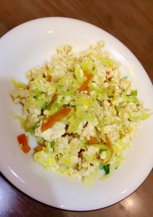 キャベツ入り☆炒り豆腐-レシピのメイン写真
