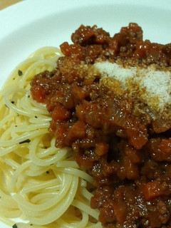 トマトジュースで!スパイシーミートソース-レシピのメイン写真