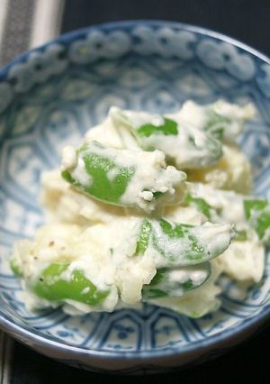 じゃが芋とスナップエンドウのクリーム和え-レシピのメイン写真