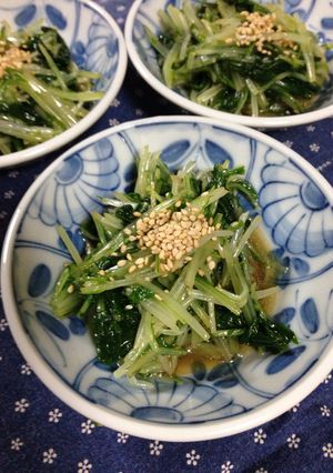 水菜のごま油☆ポン酢☆和え！-レシピのメイン写真